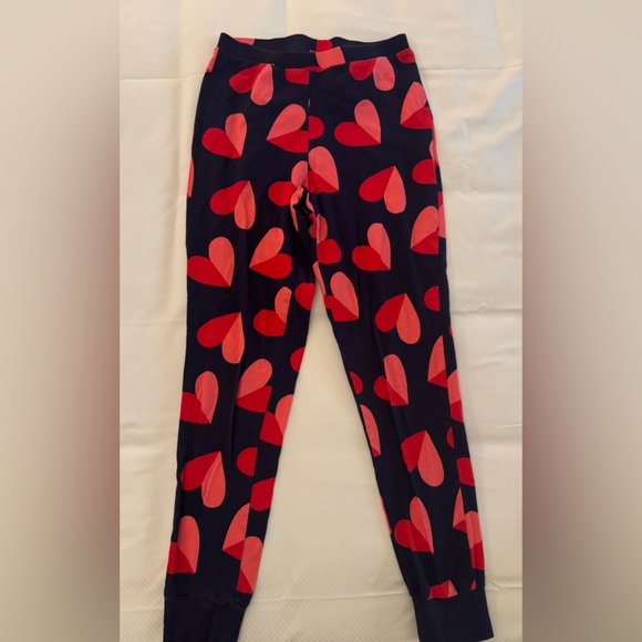 Target Hanes valentines pjs Navy and Red Heart Pajama Set Sz S - Picture 5 of 6